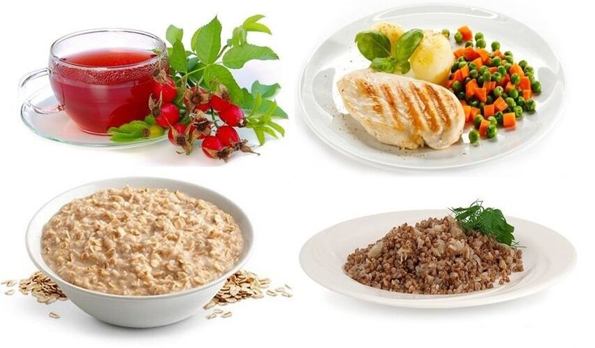Diätgerichte gegen Gastritis sind in der therapeutischen Diät enthalten