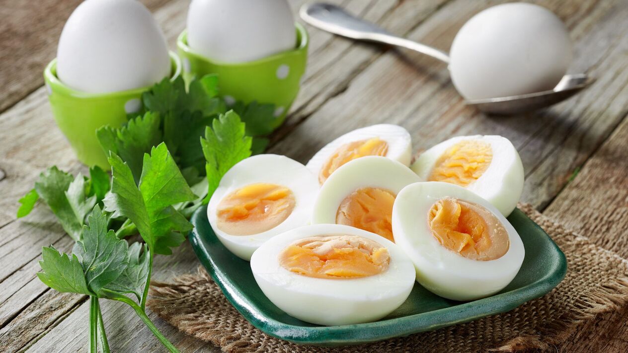gekochte Eier auf Diät